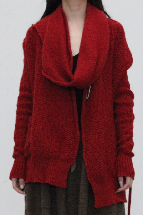 Daniel Andresen scarf AARON red PDA15 pure cashmere